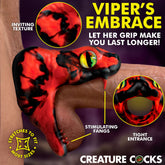 Master Cobra Silicone Cock Ring - Red